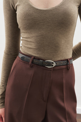 Vintage Leather Belt Brown