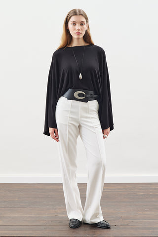 Wide Buckle Belt Black