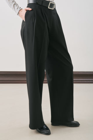 Dina Pleated Trousers Black