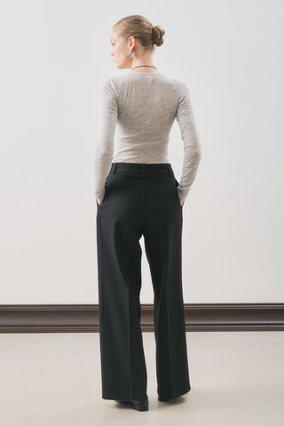 Dina Pleated Trousers Black