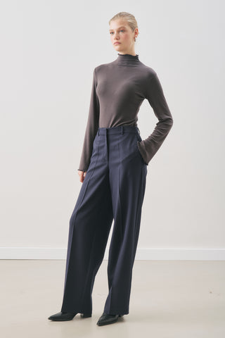 UZUN PAÇA STRAIGHT PANTOLON LACİVERT