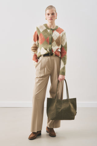 Classic Pleated Trousers Pistachio