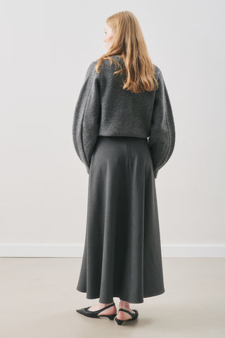 Button-Detail Cardigan Anthracite