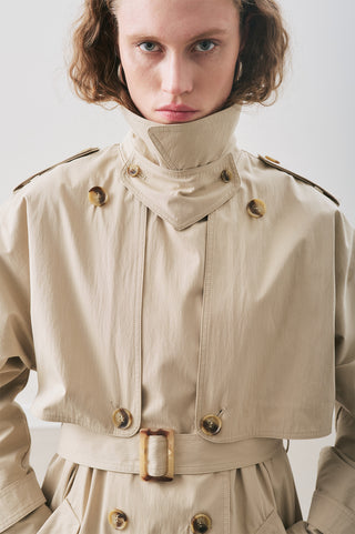 Zurich Oversized Trench Coat Sand