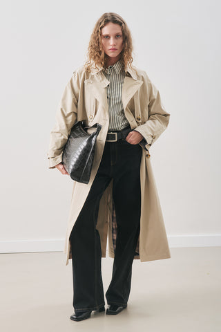 Zurich Oversized Trench Coat Sand