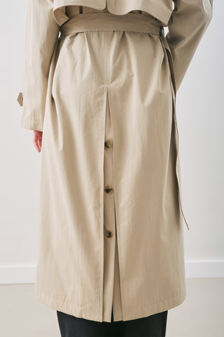 Zurich Oversized Trench Coat Sand