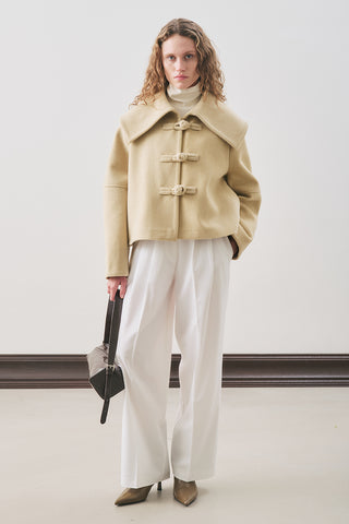 Isabel Short Wool Jacket Sage Green