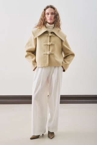 Isabel Short Wool Jacket Sage Green