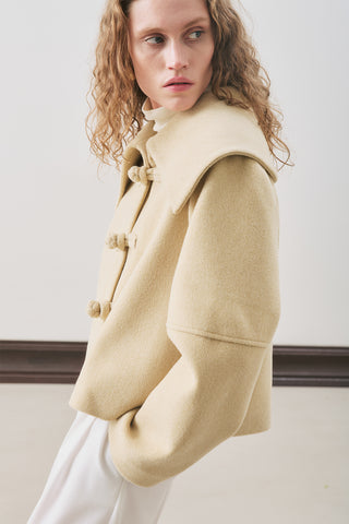 Isabel Short Wool Jacket Sage Green