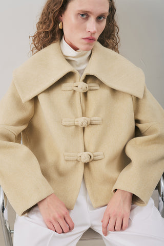 Isabel Short Wool Jacket Sage Green