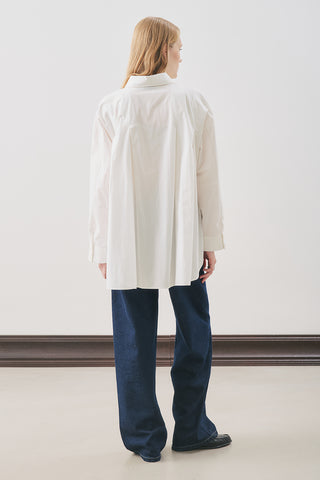 Panelled Design Shirt Ecru