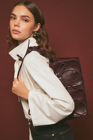 Ruby Pocket Bag Burgundy