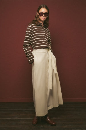 Skirt Style Pants Ecru