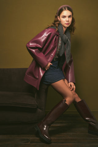 Short Denim Skirt Dark Blue