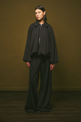 Soft Modal Belted Jacket Anthracite