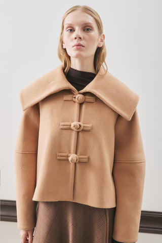 Isabel Short Wool Jacket Light Brown