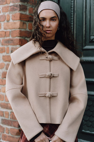 Isabel Short Wool Jacket Beige