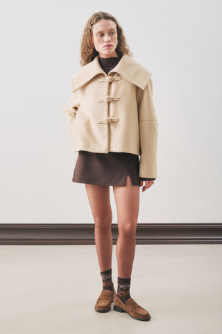 Isabel Short Wool Jacket Beige