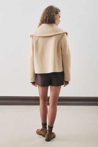 Isabel Short Wool Jacket Beige
