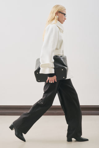 Premium Oversized Wool Coat Ecru