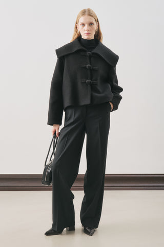 Isabel Short Wool Jacket Black