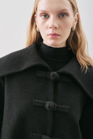 Isabel Short Wool Jacket Black