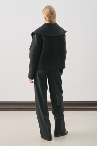 Isabel Short Wool Jacket Black