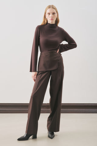Classic Tailored Trousers Dark Brown