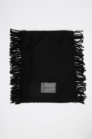 Fringed Scarf Black