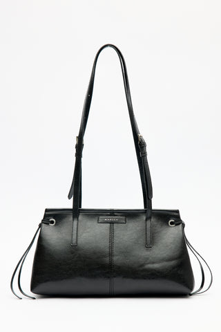 Stripe-Detail Bag Black