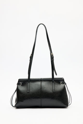 Stripe-Detail Bag Black