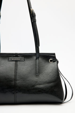 Stripe-Detail Bag Black