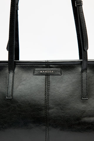 Stripe-Detail Bag Black