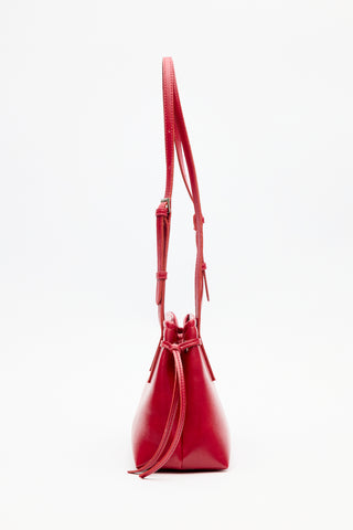 Stripe-Detail Bag Burgundy