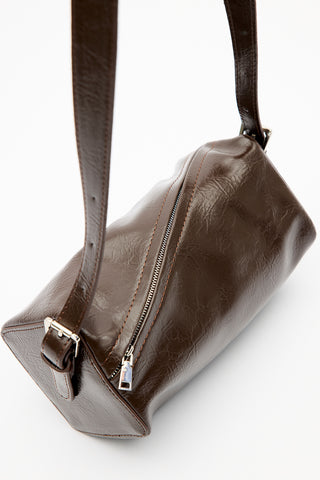 Nour Leather Bag Brown