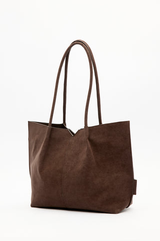 Suede Momo Bag Dark Brown