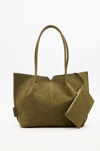 Suede Momo Bag Green
