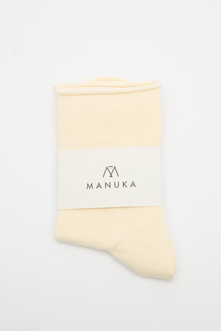 Seamless Ankle Socks Beige