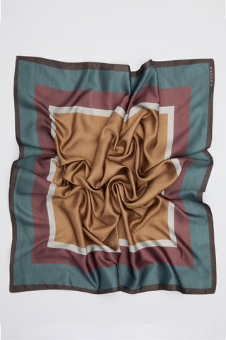 Patterned Mid-Size Satin Scarf Gemma