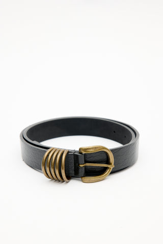 Antique Buckle Belt Black