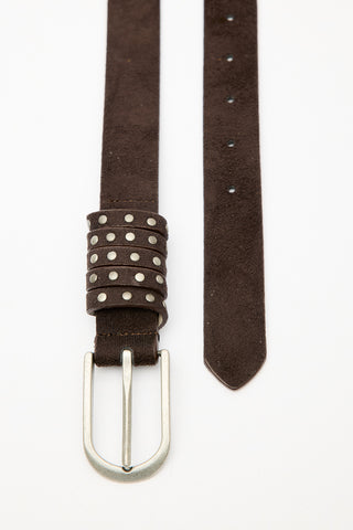 Studded Belt Brown