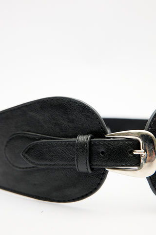 Belt With Buckle Detail Black