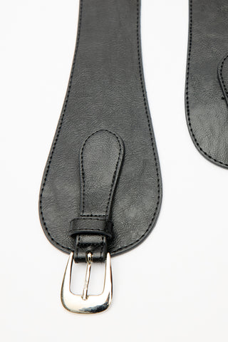 Belt With Buckle Detail Black