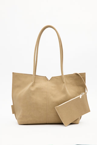 Suede Momo Bag Mink