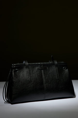 Stripe-Detail Bag Black