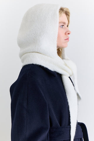 Soft Touch Tie Hood Ecru