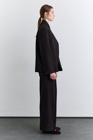 Classic Pleated Trousers Brown