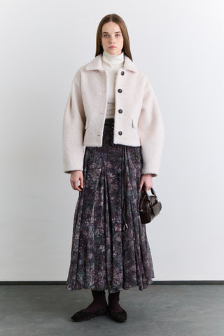 Panelled Pattern Skirt Dark Romance