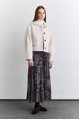 Panelled Pattern Skirt Dark Romance