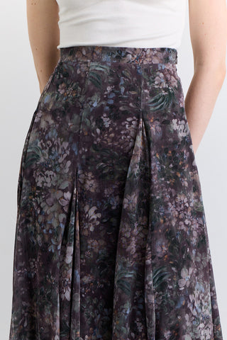 Panelled Pattern Skirt Dark Romance